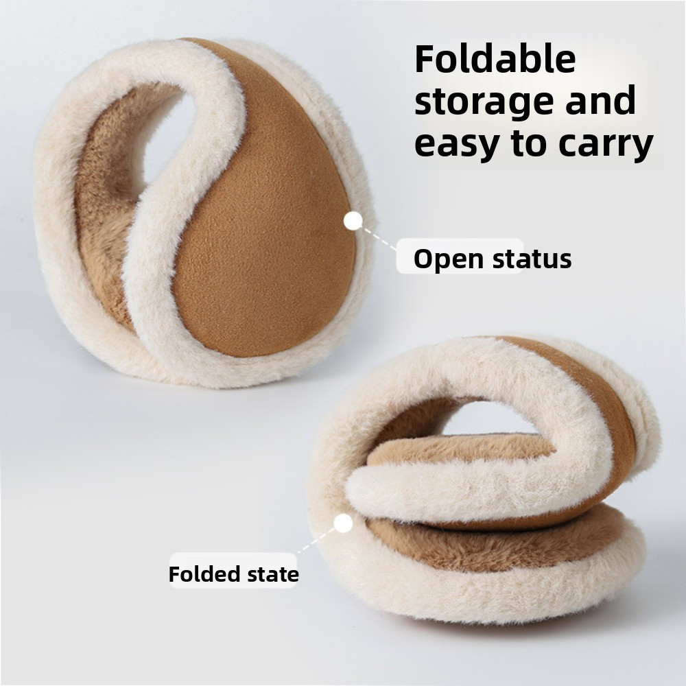 Earmuffs Foldable - Unisex Winter Plush Earmuffs - Foldable