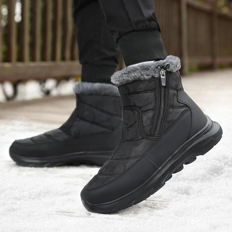 Waterproof Winter Boot - Men Shoes Winter Casual Shoes Soft