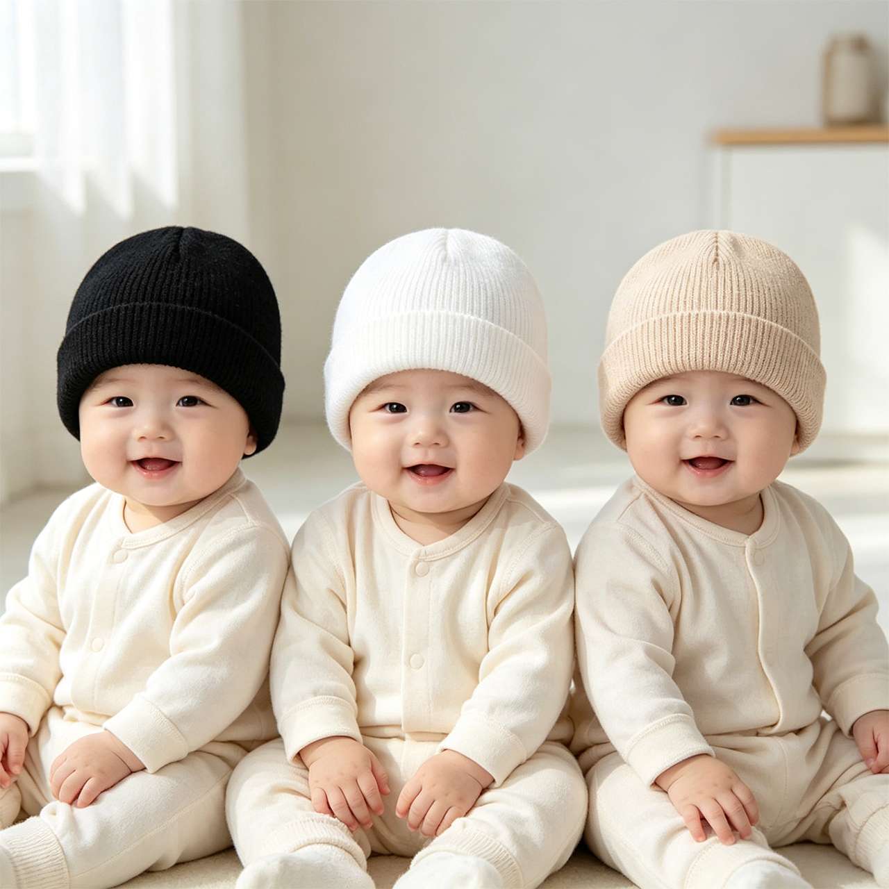 3pcs Kids Beanies Set Winter C - Knit Beanie Hat Warm ulasan dan harga