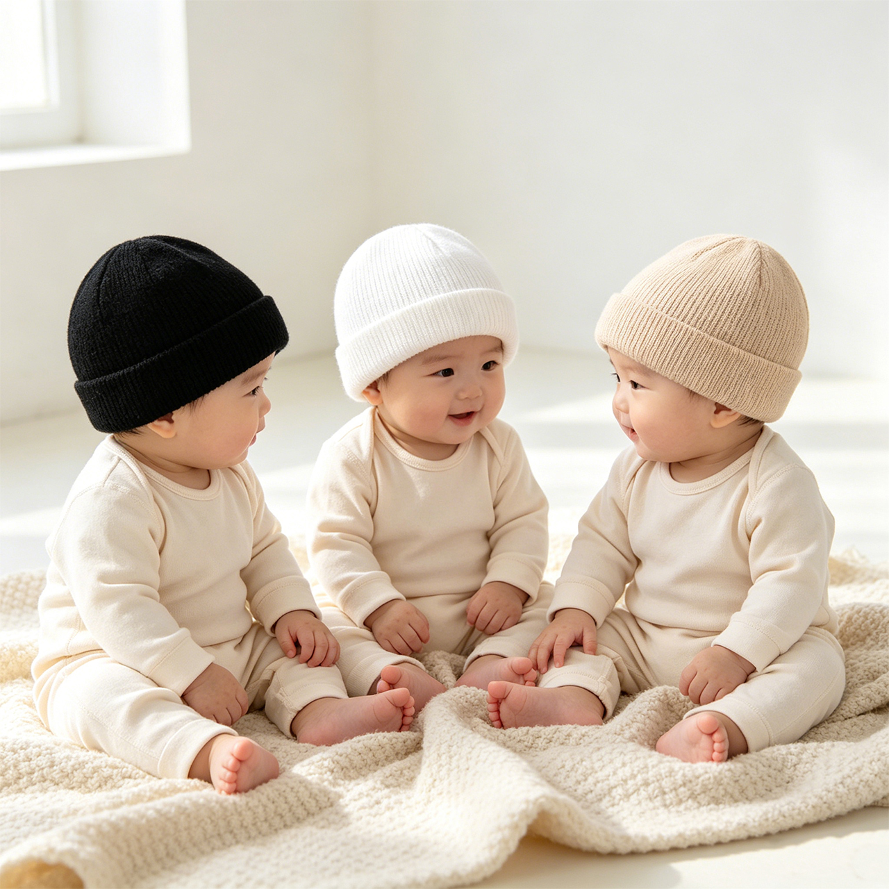 3pcs Kids Beanies Set Winter C - Knit Beanie Hat Warm ulasan dan harga