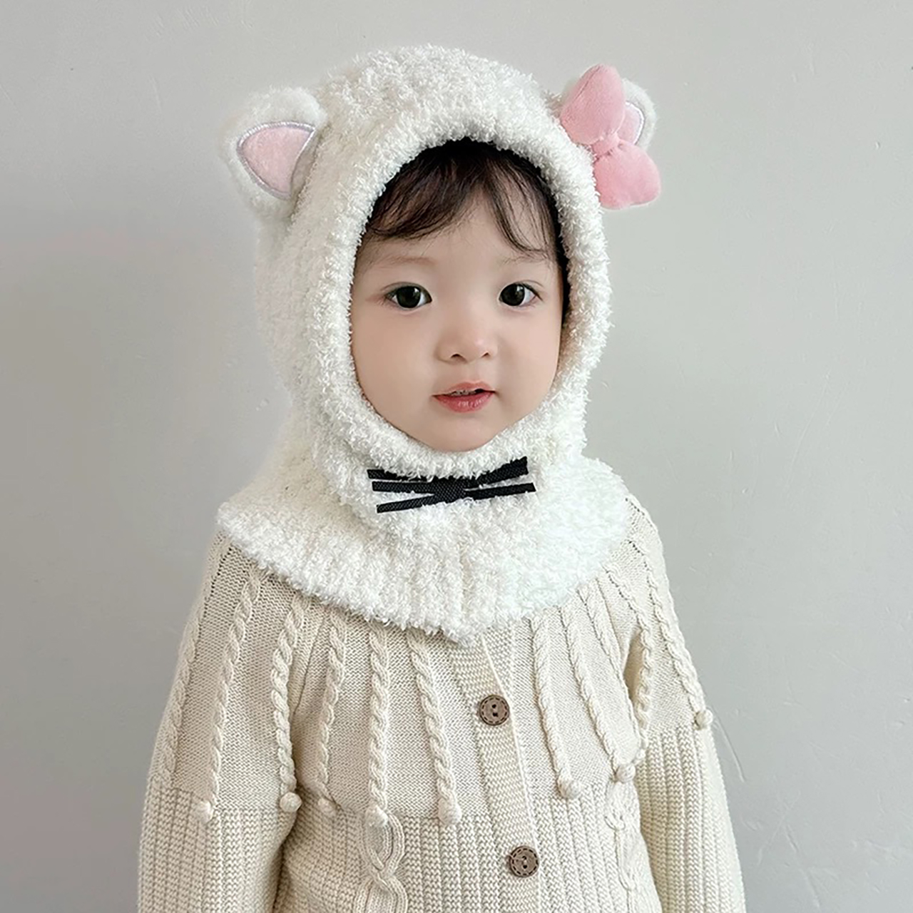 Cartoon Children Balaclava Hea - Knit Beanie Hat Warm ulasan dan harga