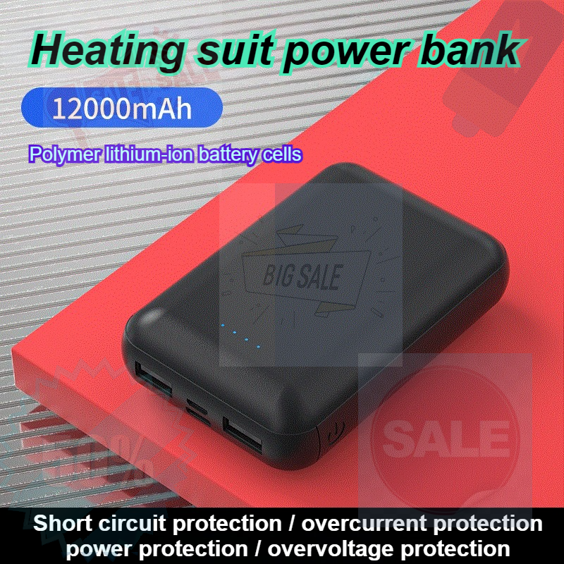 12000mAh Heating Clothing Powe - Heated Vest Battery ulasan dan harga