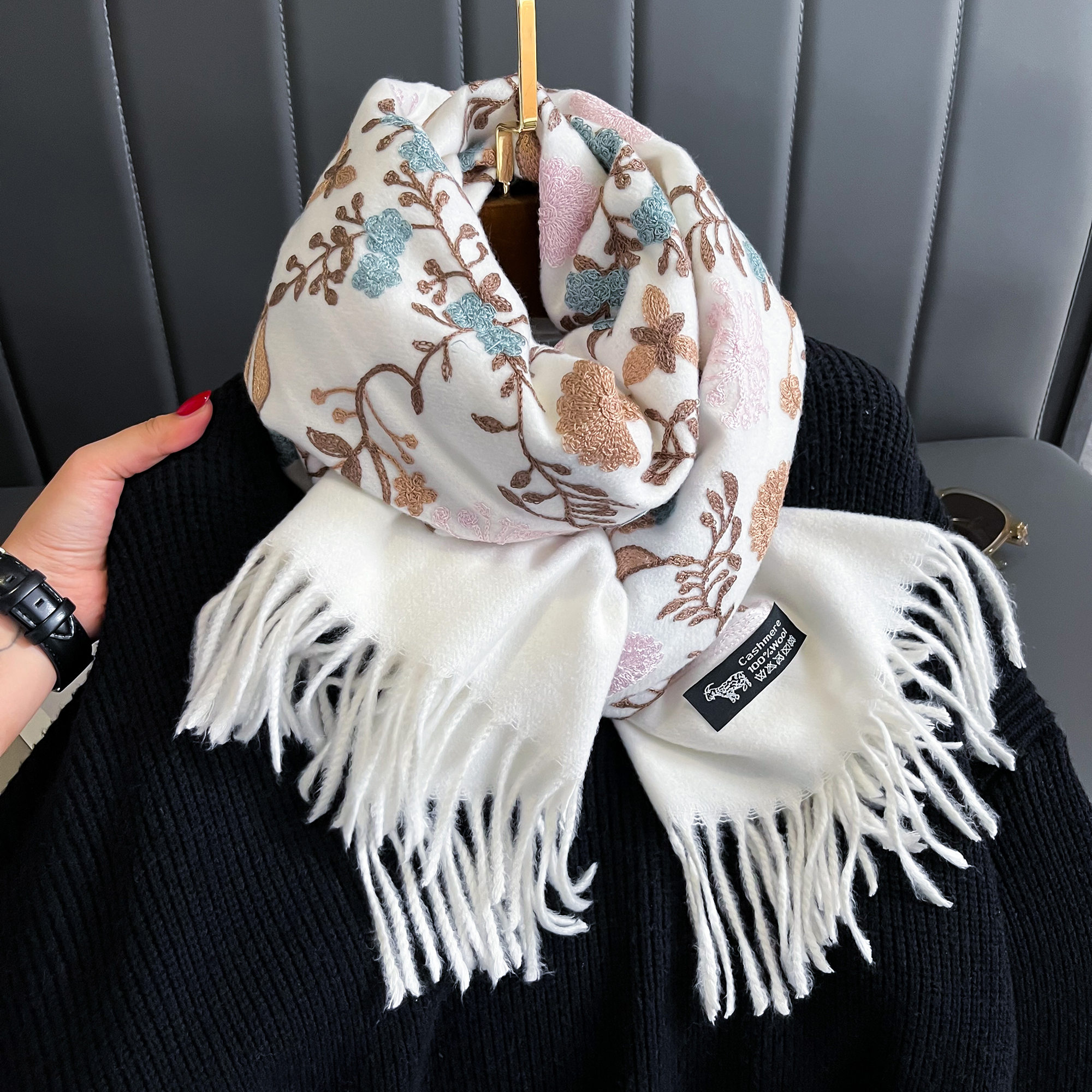 New Winter Warm Cashmere Scarf - Wool Scarf Men ulasan dan harga
