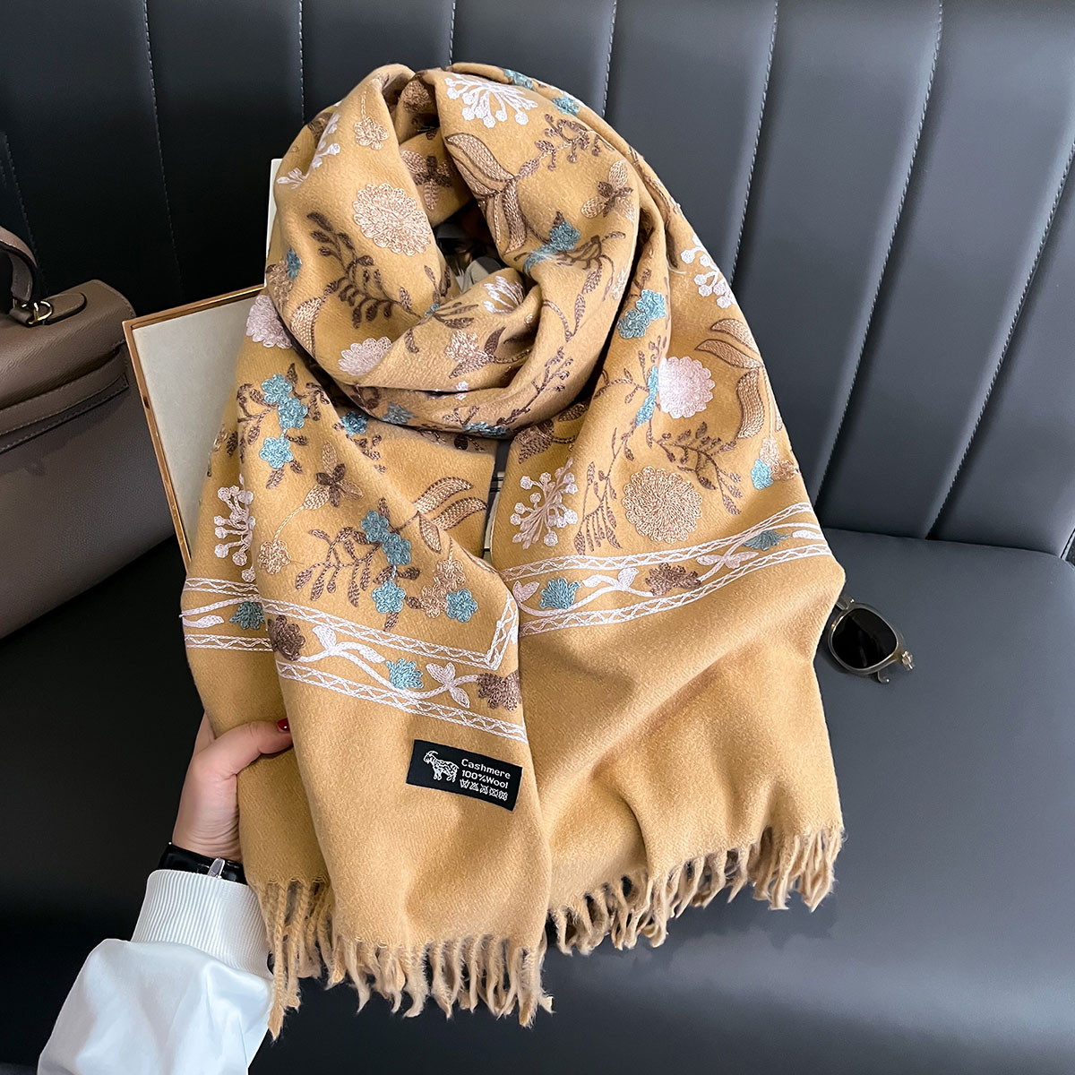 New Winter Warm Cashmere Scarf - Wool Scarf Men ulasan dan harga