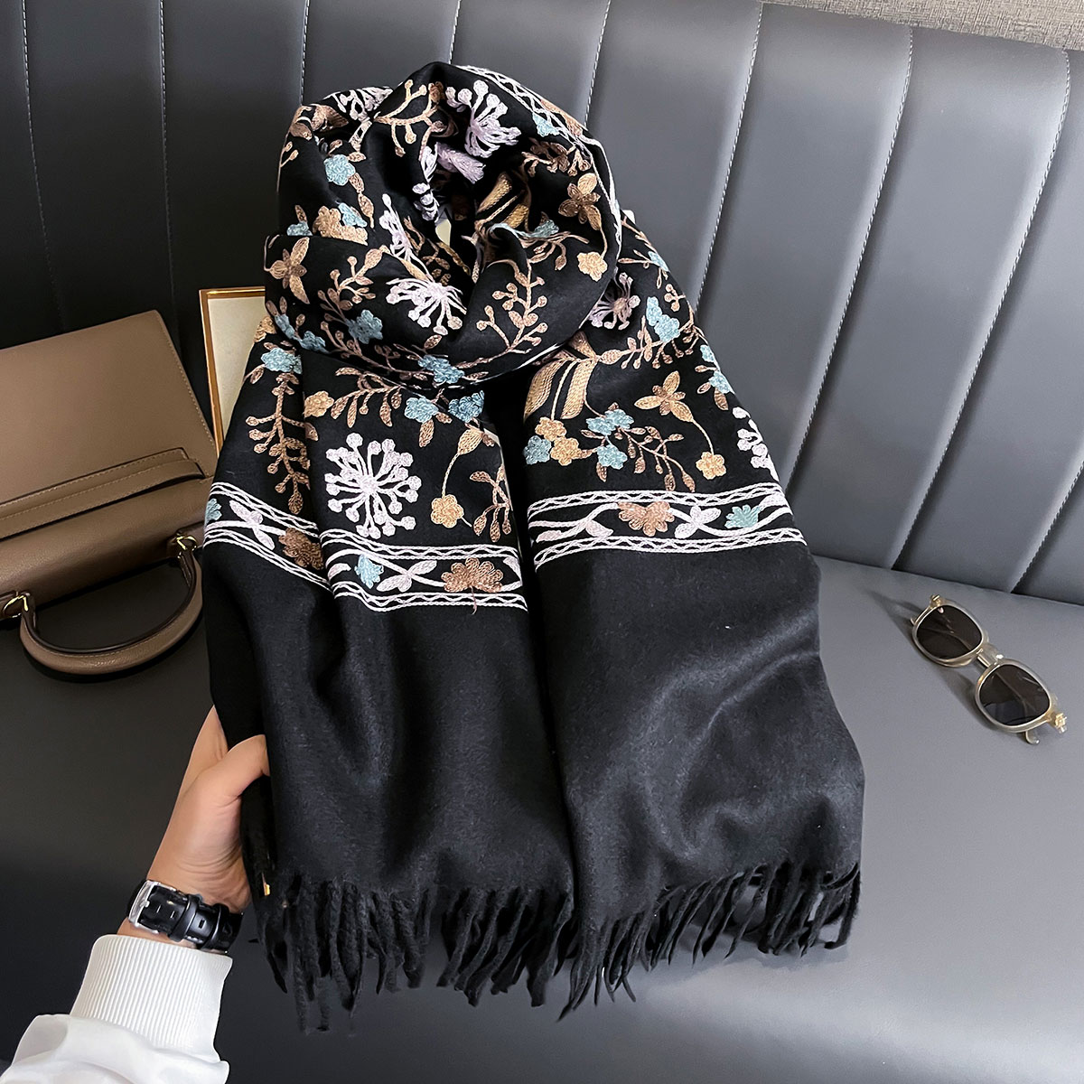 New Winter Warm Cashmere Scarf - Wool Scarf Men ulasan dan harga