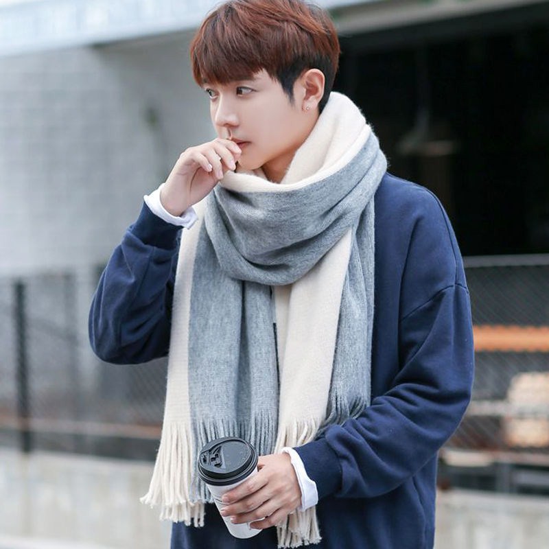 Designer Patchwork Patchwork S - Wool Scarf Men ulasan dan harga
