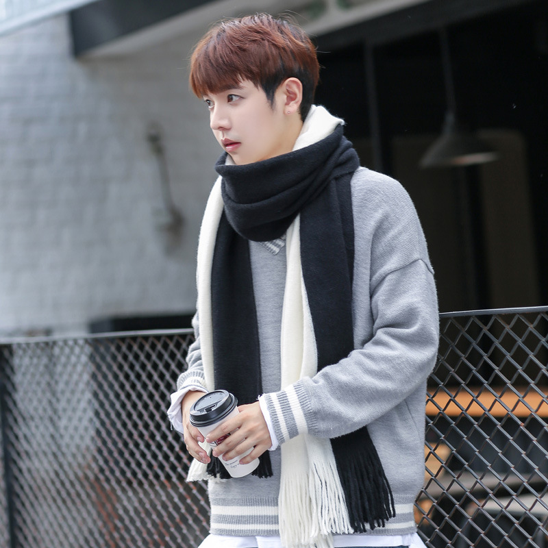 Designer Patchwork Patchwork S - Wool Scarf Men ulasan dan harga