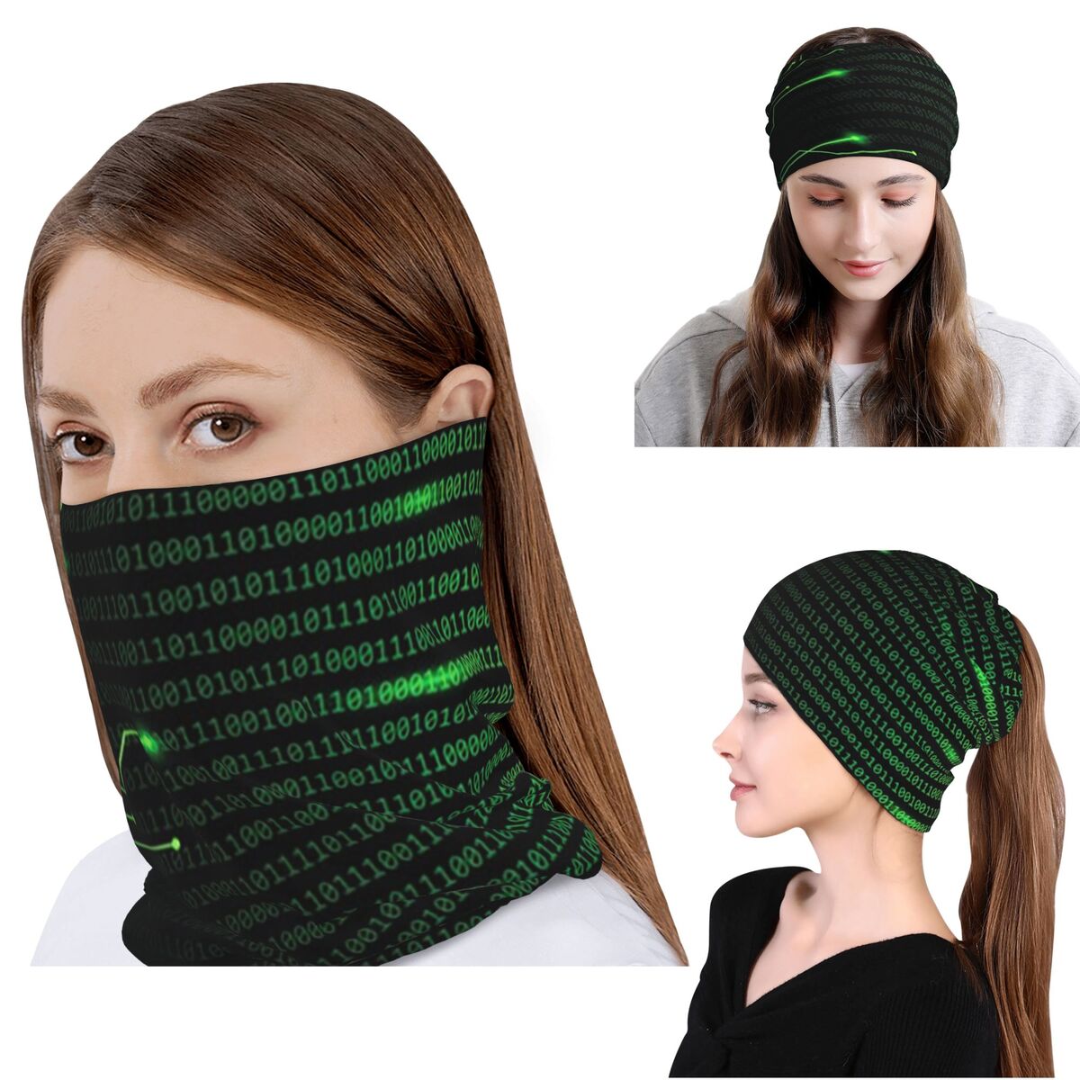 Binary Code Inside Throw Blank - Neck Gaiter Fleece ulasan dan harga
