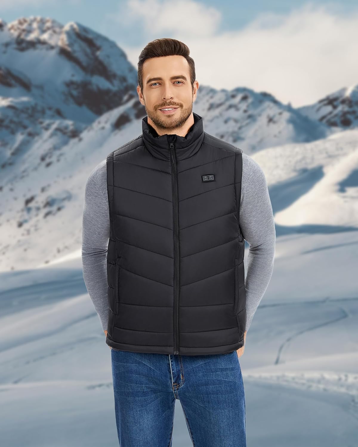 Men's Heated Vest with 18400mA - Heated Vest Battery ulasan dan harga