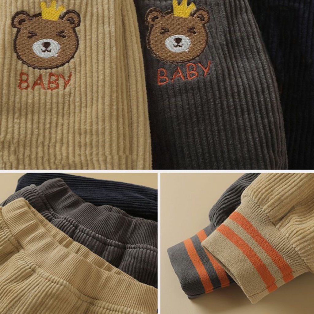 1pcs Boys Girls Winter Velvet  - Corduroy Pant Warm ulasan dan harga