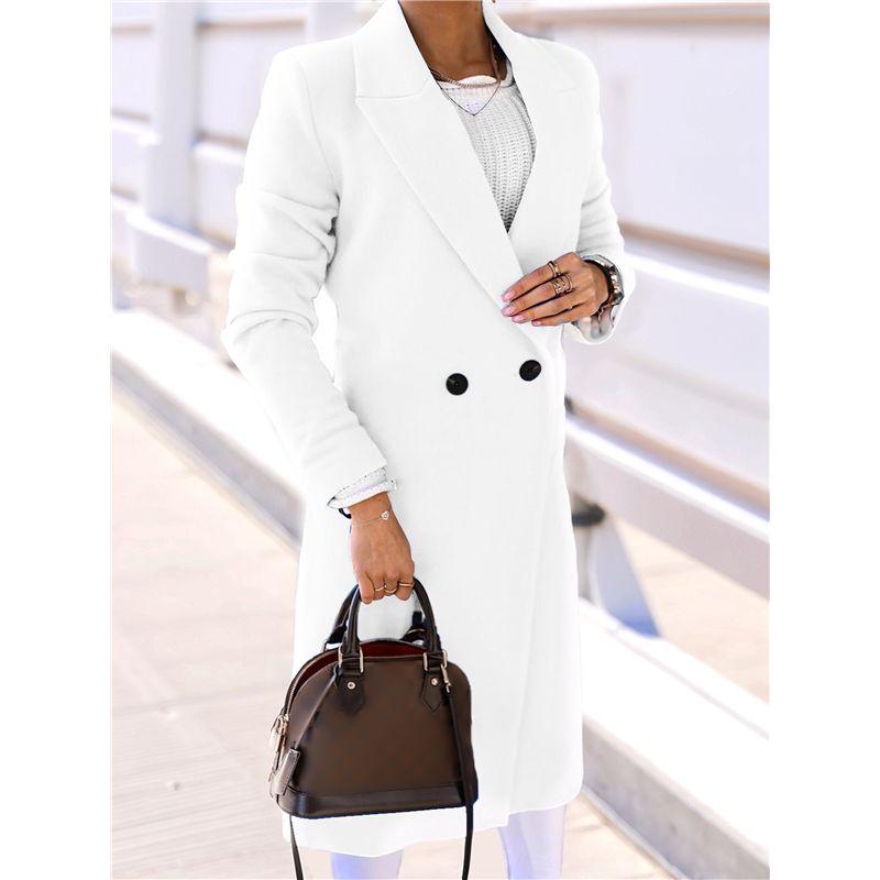 A24F-Women Long Wool Coats For - Wool Coat Peacoat ulasan dan harga