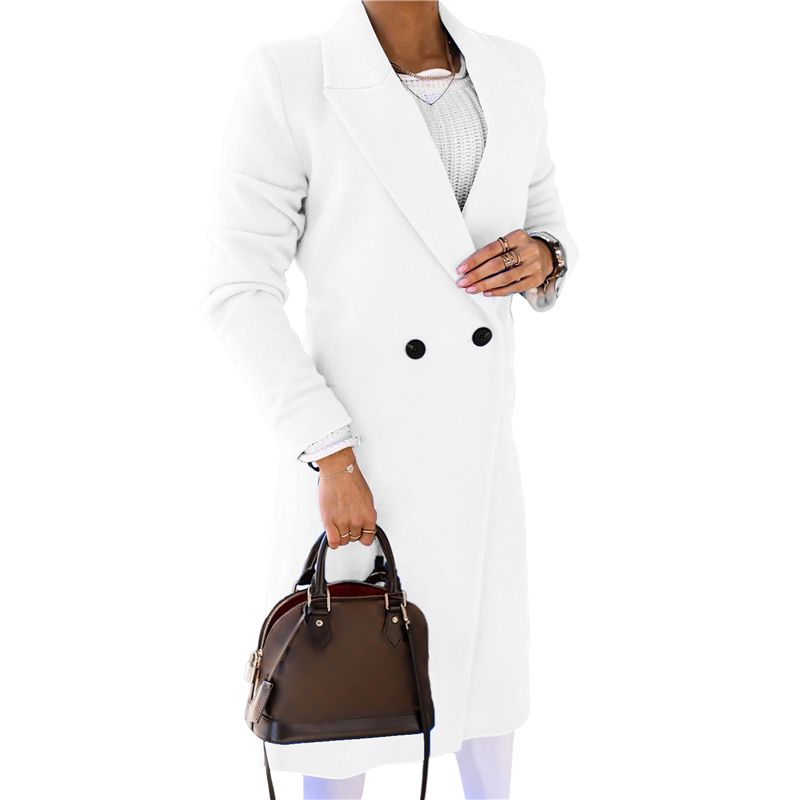 A24F-Women Long Wool Coats For - Wool Coat Peacoat ulasan dan harga