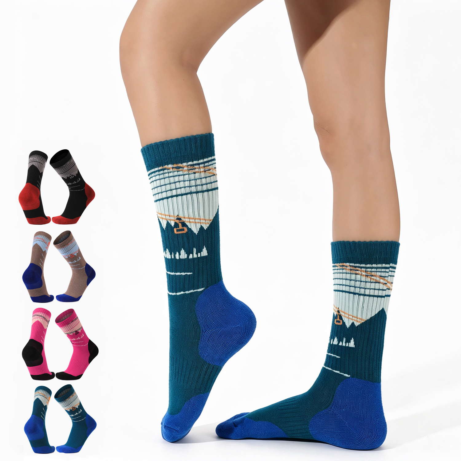 1 Pair Merino Wool Ski Socks f - Thermal Sock Wool ulasan dan harga
