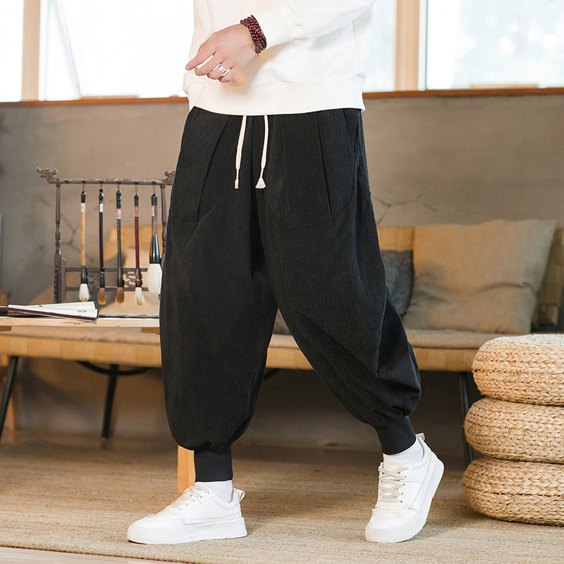 2023 Men Winter Solid Color Co - Corduroy Pant Warm ulasan dan harga