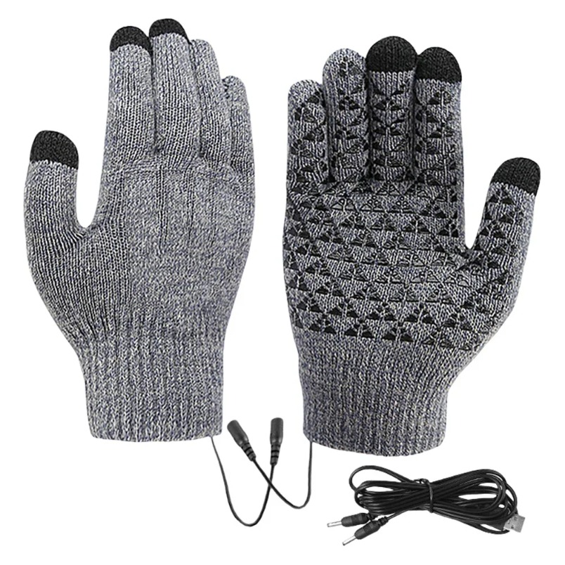 Ski Gloves Heated USB 5V Elect - Touch Screen Gloves ulasan dan harga