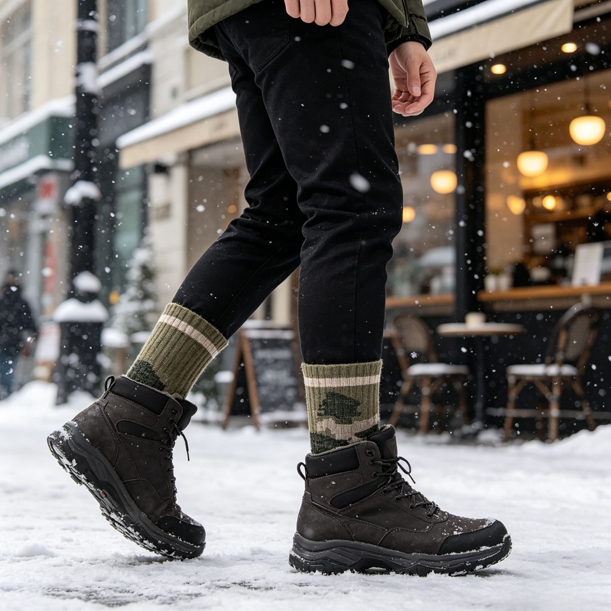 1/2Pairs Men Merino Wool Socks - Thermal Sock Wool ulasan dan harga