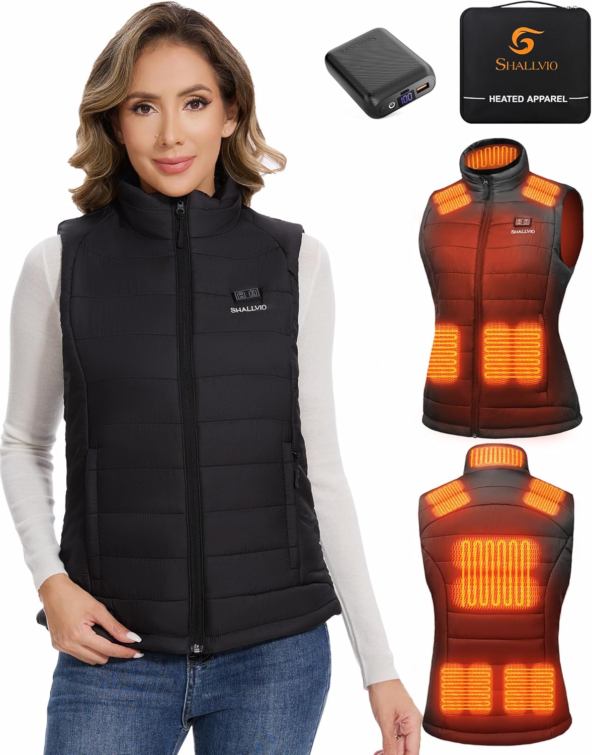 Women's Heated Vest with 16000 - Heated Vest Battery ulasan dan harga