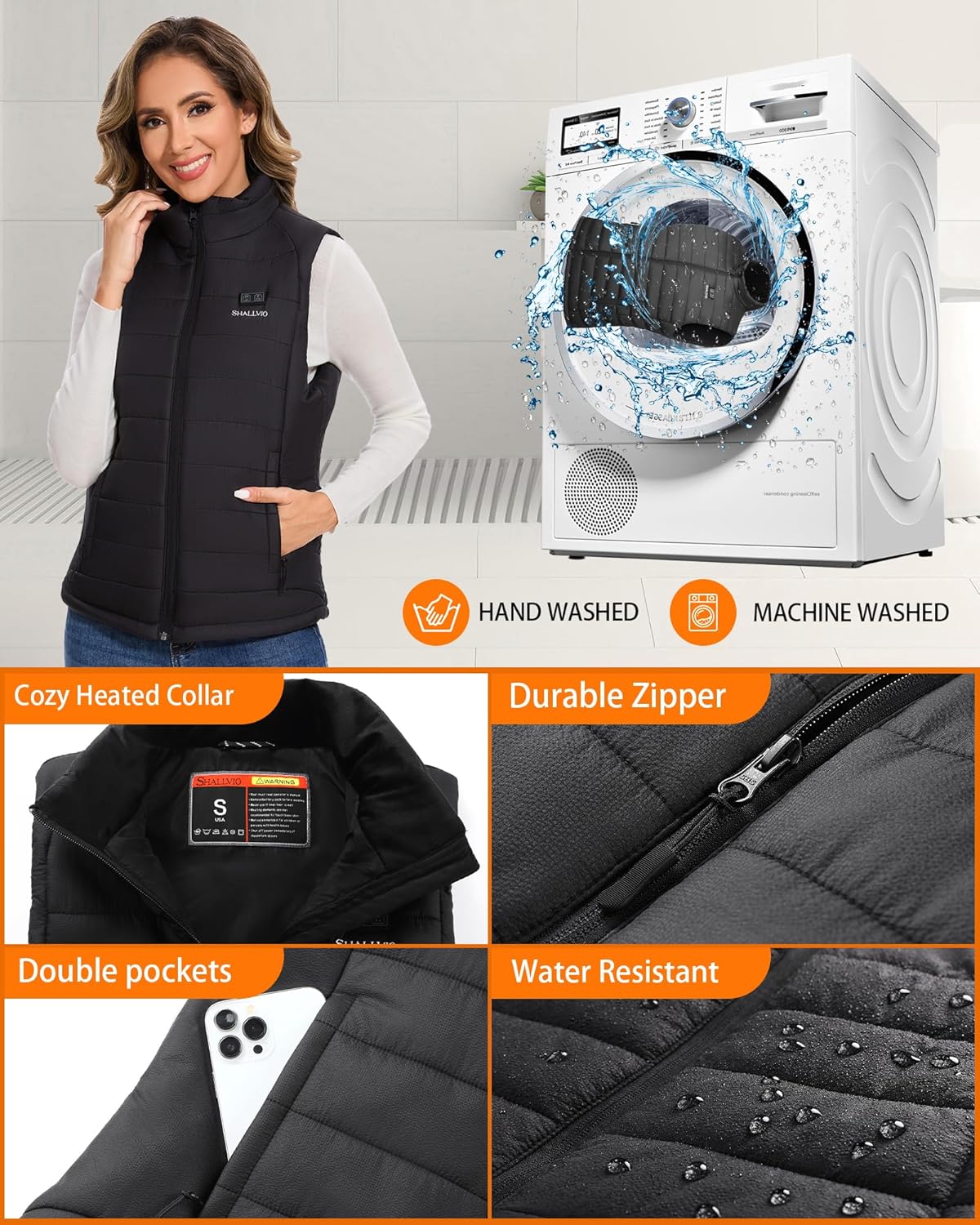 Women's Heated Vest with 16000 - Heated Vest Battery ulasan dan harga