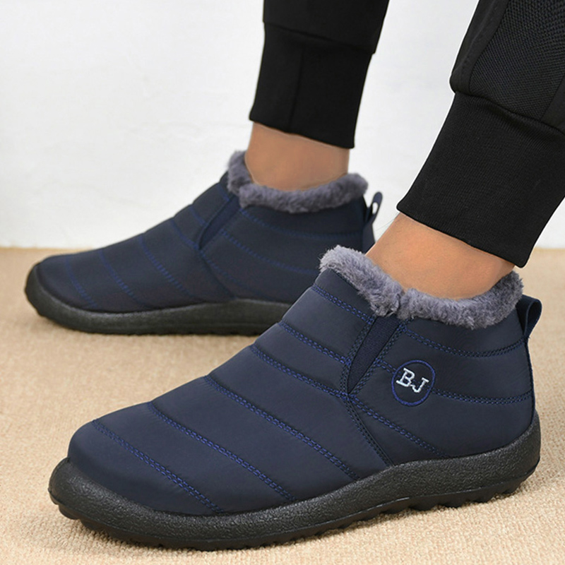 Warm Men's Boots Snow Platform - Waterproof Winter Boot ulasan dan harga
