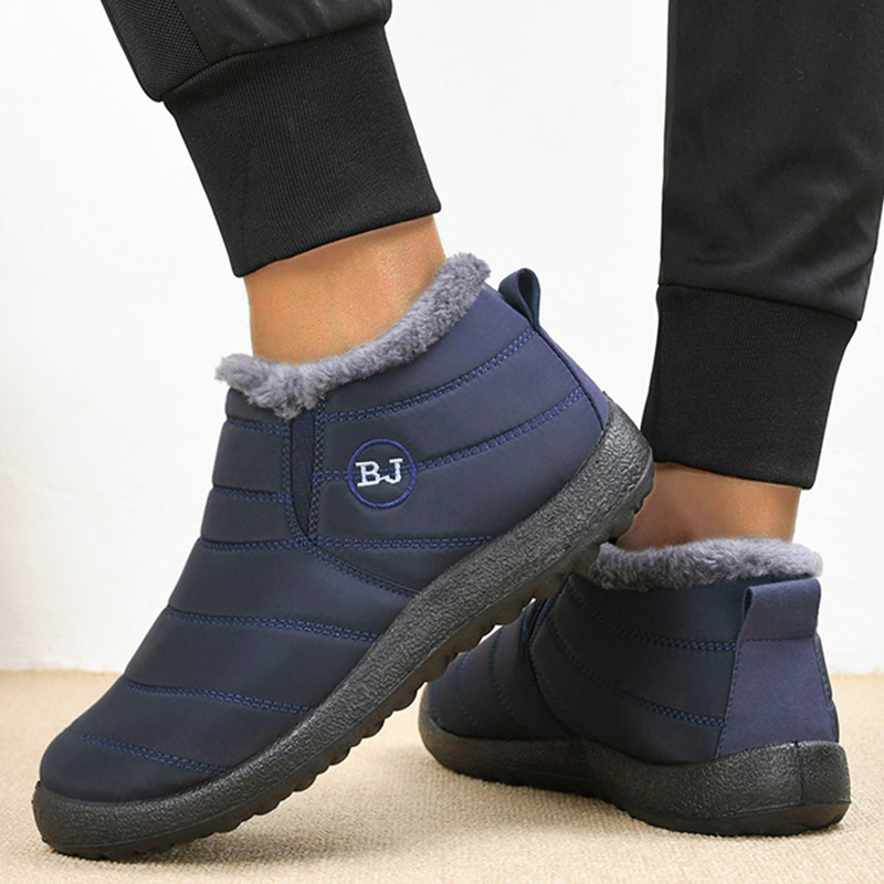 Warm Men's Boots Snow Platform - Waterproof Winter Boot ulasan dan harga