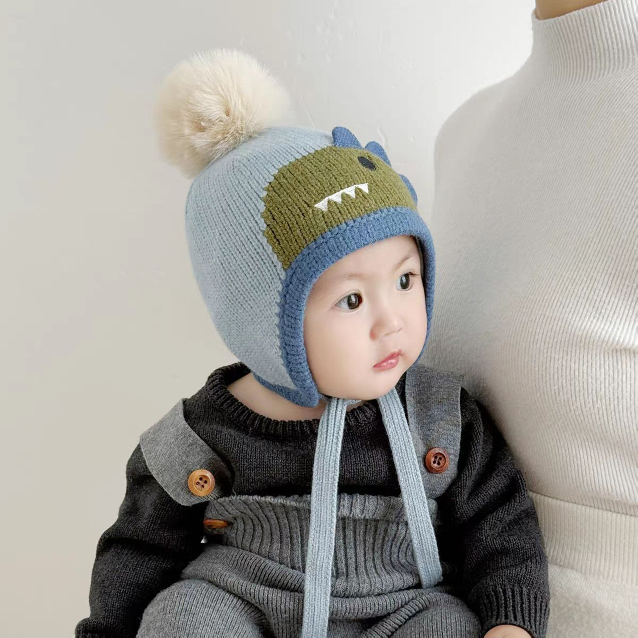Cute Cartoon Animals Pompom Ha - Knit Beanie Hat Warm ulasan dan harga