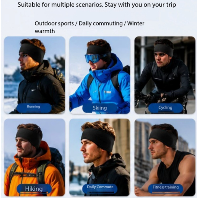 Winter Outdoor Cycling Headban - Winter Headband Fleece ulasan dan harga