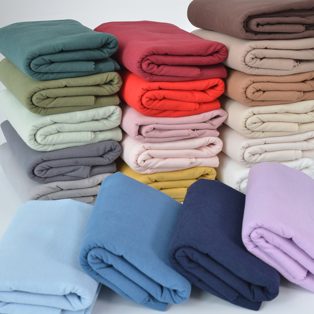 Half Meter Solid color Baby's  - Flannel Shirt Lined ulasan dan harga