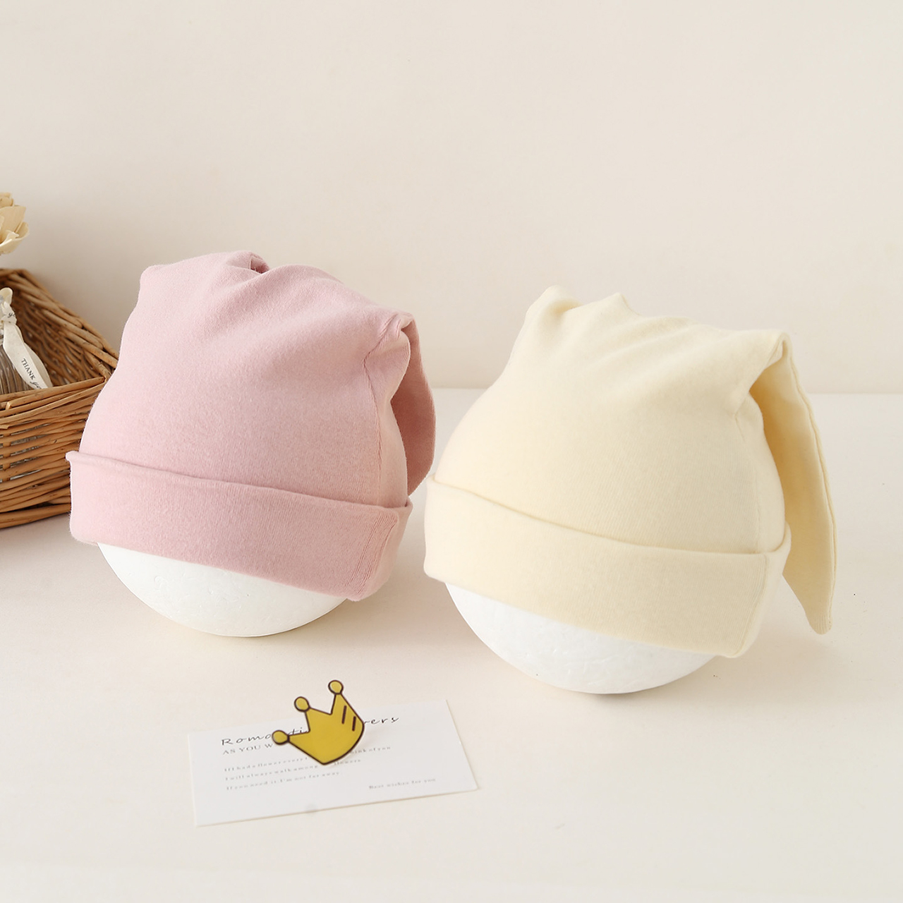 Cute Lop-eared Newborn Fetal H - Knit Beanie Hat Warm ulasan dan harga