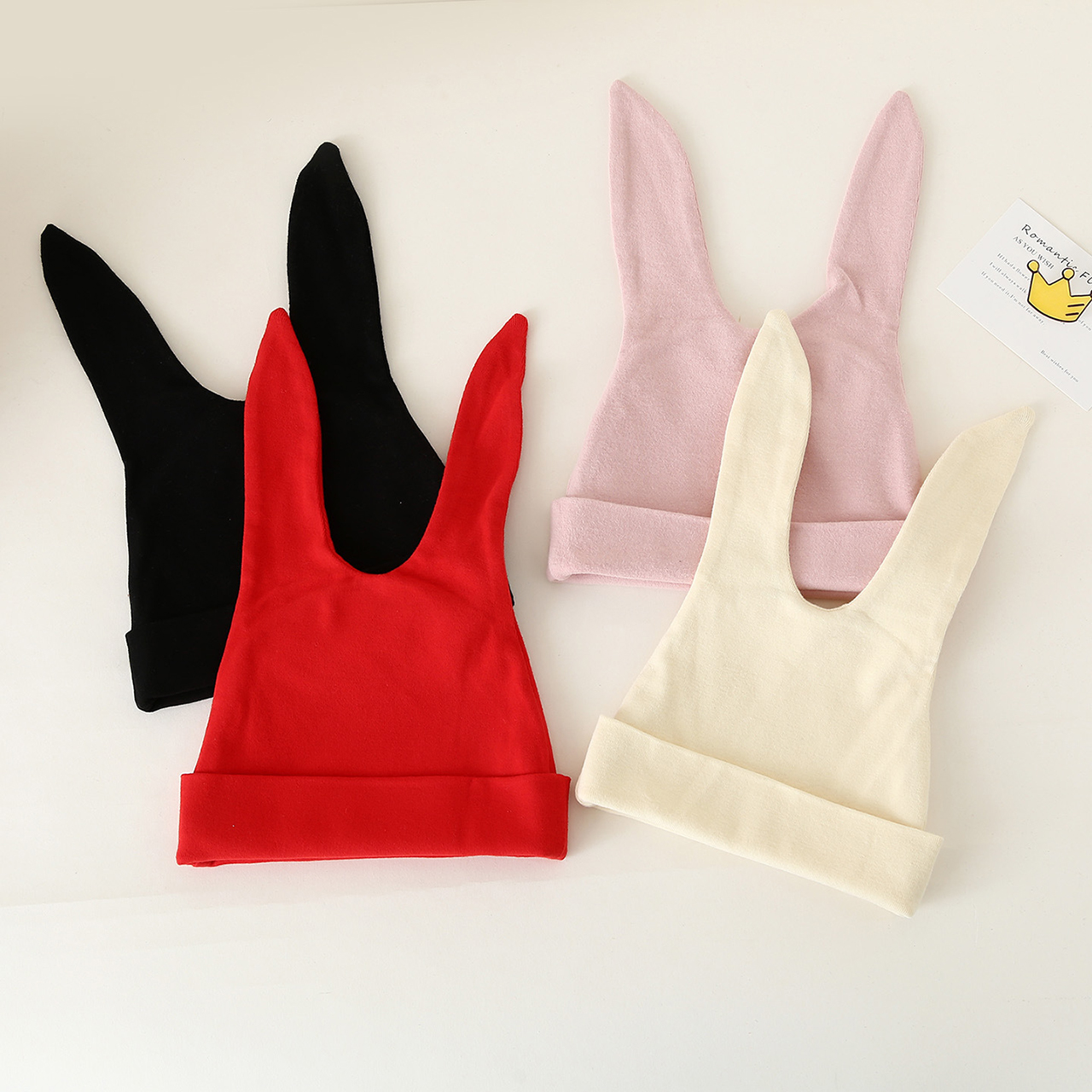 Cute Lop-eared Newborn Fetal H - Knit Beanie Hat Warm ulasan dan harga