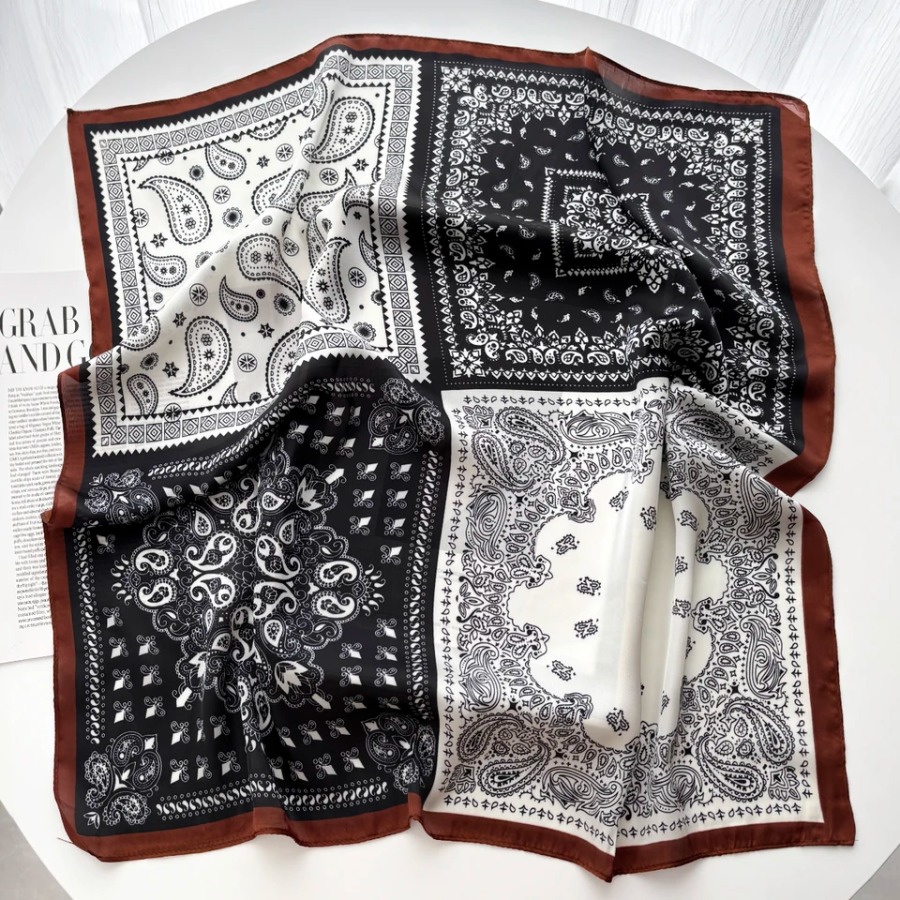 2025 Silk Shawl Square Scarf F - Shawl Wrap Winter ulasan dan harga